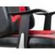 SILLA Q-CONNECT GAMING ORVIETO SIMIL PIEL BASE METALICA ALT MAX 1200 ANC 650 PROF 650 MM RUEDAS PREMIUM NEGRO ROJO