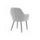 SILLA Q-CONNECT CONFIDENTE SIEMIONE BASE METALICA ALT MAX 820 ANC 570 PROF 580 COLOR GRIS CLARO