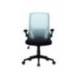 SILLA Q-CONNECT OFICINA ALBA MALLA BASE METALICA ALT MAX 1110 ANC 610 PROF 580 RUEDAS PREMIUM COLOR NEGRO AZUL