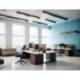 SILLA Q-CONNECT OFICINA ALBA MALLA BASE METALICA ALT MAX 1110 ANC 610 PROF 580 RUEDAS PREMIUM COLOR NEGRO AZUL