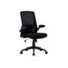 SILLA Q-CONNECT OFICINA ALBA MALLA BASE METALICA ALT MAX 1110 ANC 610 PROF 580 RUEDAS PREMIUM COLOR NEGRO
