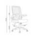 SILLA Q-CONNECT OFICINA ALBA MALLA BASE METALICA ALT MAX 1110 ANC 610 PROF 580 RUEDAS PREMIUM COLOR NEGRO