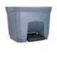 PAPELERA CONTENEDOR Q-CONNECT PLASTICO CON TAPA Y PEDAL 30 LITROS GRIS 395X395X420 MM