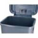PAPELERA CONTENEDOR Q-CONNECT PLASTICO CON TAPA Y PEDAL 30 LITROS GRIS 395X395X420 MM