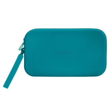 ESTUCHE PORTATODO ANTARTIK TROPICAL DIVE SILICONA SOFT RECTANGULAR 190X120X25 MM AZUL TURQUESA