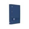 CARPETA 4 ANILLAS OXFORD EUROPEANBINDER LIVE&GO TAPA POLIFOAM DIN A4 + RECAMBIO 120 HOJAS CUADRO 5 MM AZUL