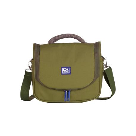 BOLSA ISOTERMICA OXFORD B-FOODIE RPET COLOR VERDE MILITAR 220X250X160 MM