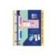 CARPETA CON RECAMBIO OXFORD EBINDER L&G PASTEL DIN A4+ 4 ANILLAS 35 MM RECAMBIO 80 H CUADRO 5 MM + JUEGO 5