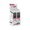 ROTULADOR UNIBALL PIN CALIBRADO MICROMETRICO COLOR NEGRO EXPOSITOR DE 12 BLISTER DE 3 UNIDADES
