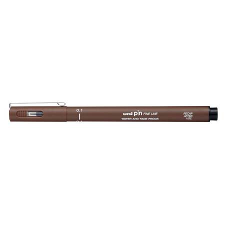 ROTULADOR UNIBALL PIN CALIGRADO MICROMETRICO 0,1 MM COLOR SEPIA