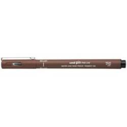 ROTULADOR UNIBALL PIN BR-200 PUNTA DE PINCEL FINO SEPIA