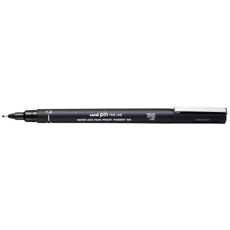 ROTULADOR UNIBALL PIN CALIBRADO MICROMETRICO 1,2 MM COLOR NEGRO