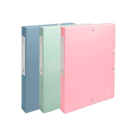 CARPETA DE PROYECTO EXACOMPTA AUTENTIK DIN A4+ CARTON RECICLADO LOMO 40 MM COLORES SURTIDOS