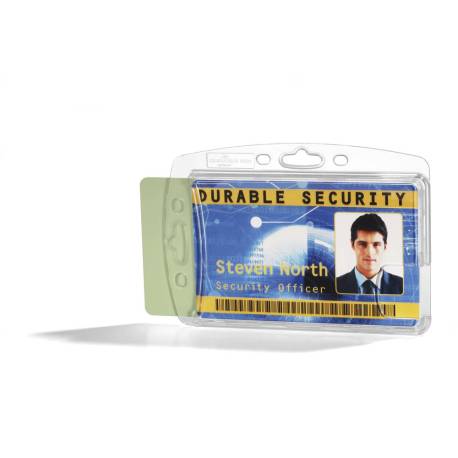 IDENTIFICADOR DURABLE POLIESTIRENO RIGIDO PARA 2 TARJETAS VERTICAL/HORIZONTAL 54X87 MM