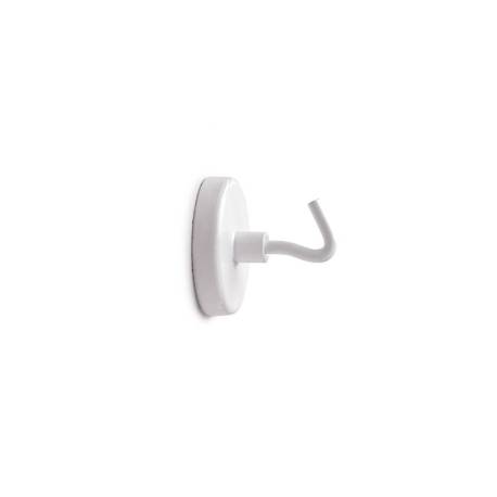 IMAN MAUL DE POTENCIA CON GANCHO 36 CM DIAMETRO PESO MAX. 6 KG COLOR BLANCO PACK DE 5 UNIDADES