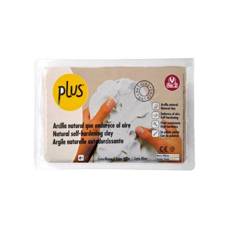 PASTA DE MODELAR SIO-2 PLUS EXTRA COLOR BLANCO PAQUETE DE 1 KG