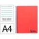 CUADERNO ESPIRAL LIDERPAPEL A4 WONDER TAPA PLASTICO 80H 90GR PAUTA ANCHA 3,5MM CON MARGEN COLOR ROJO