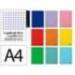 CUADERNO ESPIRAL LIDERPAPEL A4 MICRO SMART TAPA BLANDA 80H 75GR CUADRO 5MM DOBLE MARGEN 4 TALADROS COLORES