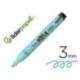 ROTULADOR LIDERPAPEL ACRYLIC BASE AGUA TODO TIPO DE SUPERFICIE PUNTA REDONDA 3 MM VERDE MENTA