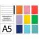 CUADERNO ESPIRAL LIDERPAPEL DIN A5 WITTY TAPA DURA 80H 90GR RAYADO HORIZONTAL 8MM CON MARGEN COLORES SURTIDOS