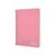 CUADERNO ESPIRAL LIDERPAPEL DIN A5 WITTY TAPA DURA 80H 90GR CUADRO 4MM CON MARGEN COLOR ROSA