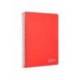 CUADERNO ESPIRAL LIDERPAPEL DIN A5 WITTY TAPA DURA 80H 90GR CUADRO 4MM CON MARGEN COLOR ROJO