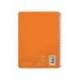CUADERNO ESPIRAL LIDERPAPEL DIN A5 WITTY TAPA DURA 80H 90GR CUADRO 4MM CON MARGEN COLOR NARANJA