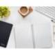 CUADERNO ESPIRAL LIDERPAPEL DIN A5 WITTY TAPA DURA 80H 90GR CUADRO 4MM CON MARGEN COLOR NEGRO