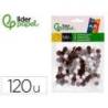 POMPONES DE COLORES LIDERPAPEL 1 CM TONALIDADES NEUTRAS BOLSA CON 120 UNIDADES