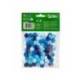 POMPONES DE COLORES LIDERPAPEL 1,5 CM TONALIDADES AZULES BOLSA CON 80 UNIDADES