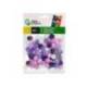 POMPONES DE COLORES LIDERPAPEL 1,5 CM TONALIDADES VIOLETA BOLSA CON 80 UNIDADES