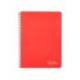 CUADERNO ESPIRAL LIDERPAPEL DIN A4 WITTY TAPA DURA 80H 90GR PAUTA 3,5MM CON MARGEN COLOR ROJO