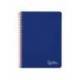 CUADERNO ESPIRAL LIDERPAPEL DIN A4 WITTY TAPA DURA 80H 90GR PAUTA 2,5MM CON MARGEN COLOR AZUL OSCURO