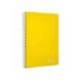CUADERNO ESPIRAL LIDERPAPEL DIN A4 WITTY TAPA DURA 80H 90GR RAYADO HORIZONTAL CON MARGEN COLOR AMARILLO