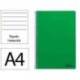 CUADERNO ESPIRAL LIDERPAPEL DIN A4 SMART TAPA BLANDA 80H 75GR RAYADO HORIZONTAL CON MARGEN COLOR VERDE
