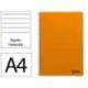 CUADERNO ESPIRAL LIDERPAPEL DIN A4 SMART TAPA BLANDA 80H 75GR RAYADO HORIZONTAL CON MARGEN COLOR NARANJA