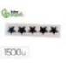GOMETS LIDERPAPEL AUTOADHESIVO S ESTRELLAS PLATEADAS 20 MM 1500 UNIDADES EN CAJA DE CARTON