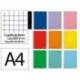 CUADERNO ESPIRAL LIDERPAPEL DIN A4 WITTY TAPA DURA 80H 90GR CUADRO 8MM CON MARGEN COLORES SURTIDOS