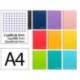 CUADERNO ESPIRAL LIDERPAPEL DIN A4 WITTY TAPA DURA 80H 90GR CUADRO 3MM CON MARGEN COLORES SURTIDOS