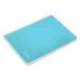 CUADERNO ESPIRAL LIDERPAPEL DIN A4 WITTY TAPA DURA 80H 90GR CUADRO 4MM CON MARGEN COLOR CELESTE