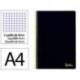 CUADERNO ESPIRAL LIDERPAPEL DIN A4 SMART TAPA BLANDA 80H 75GR CUADRO 4MM CON MARGEN COLOR NEGRO