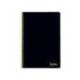 CUADERNO ESPIRAL LIDERPAPEL DIN A4 SMART TAPA BLANDA 80H 75GR CUADRO 4MM CON MARGEN COLOR NEGRO