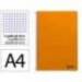 CUADERNO ESPIRAL LIDERPAPEL DIN A4 SMART TAPA BLANDA 80H 75GR CUADRO 4MM CON MARGEN COLOR NARANJA