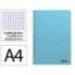CUADERNO ESPIRAL LIDERPAPEL DIN A4 SMART TAPA BLANDA 80H 75GR CUADRO 4MM CON MARGEN COLOR CELESTE