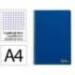 CUADERNO ESPIRAL LIDERPAPEL DIN A4 SMART TAPA BLANDA 80H 75GR CUADRO 4MM CON MARGEN COLOR AZUL OSCURO