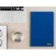 CUADERNO ESPIRAL LIDERPAPEL DIN A4 SMART TAPA BLANDA 80H 75GR CUADRO 4MM CON MARGEN COLOR AZUL OSCURO
