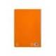 CUADERNO ESPIRAL LIDERPAPEL DIN A4 PAUTAGUIA TAPA DURA 80H 90 GR CUADRO PAUTADO 4MM COLOR NARANJA