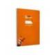 CUADERNO ESPIRAL LIDERPAPEL DIN A4 PAUTAGUIA TAPA DURA 80H 90 GR CUADRO PAUTADO 4MM COLOR NARANJA