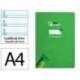 CUADERNO ESPIRAL LIDERPAPEL DI N A4 PAUTAGUIA TAPA BLANDA 80H 75 GR CUADRO PAUTADO 5MM COLOR VERDE