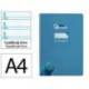 CUADERNO ESPIRAL LIDERPAPEL DI N A4 PAUTAGUIA TAPA BLANDA 80H 75 GR CUADRO PAUTADO 5MM COLOR AZUL
